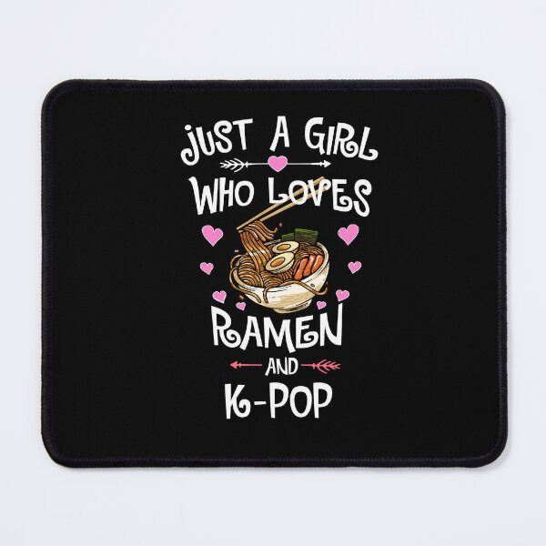 Item preview, Girl Who Loves Ramen and K-Pop Korean Music Lover Noodle Fan designed and sold by Leslie Smith.