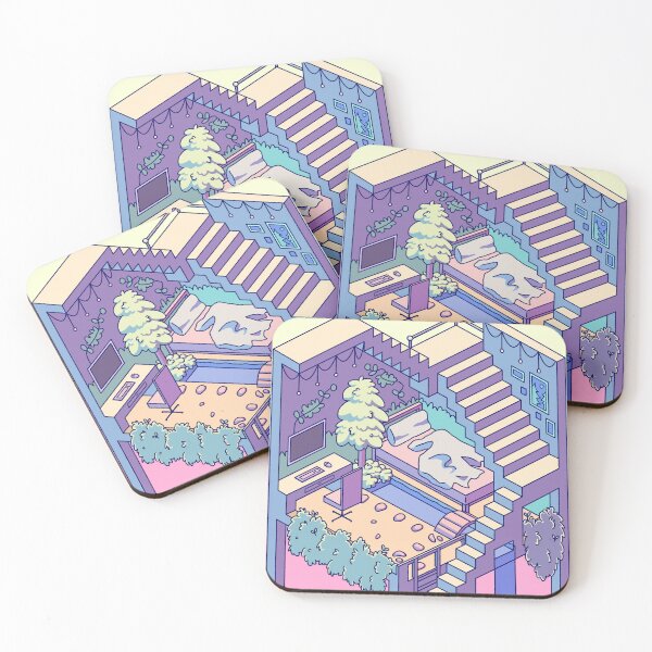 Item preview, Isometric Nature Bedroom designed and sold by AnizyArt.