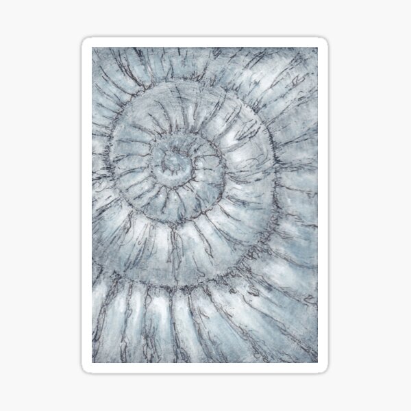 Ammonite no.89 - 100ammonites project Sticker