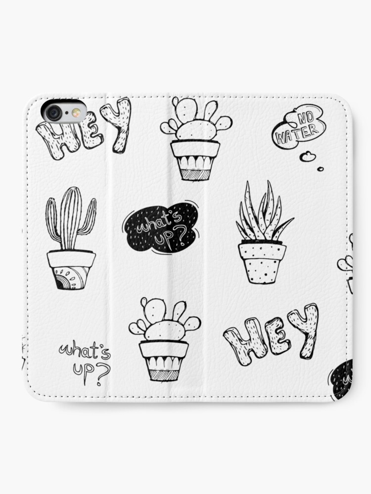 Alternate view of Funky Cactus Pattern iPhone Wallet