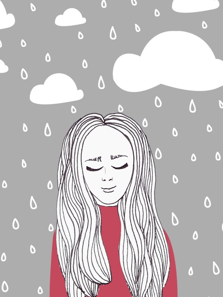 Happy girl in the rain by mirunasfia