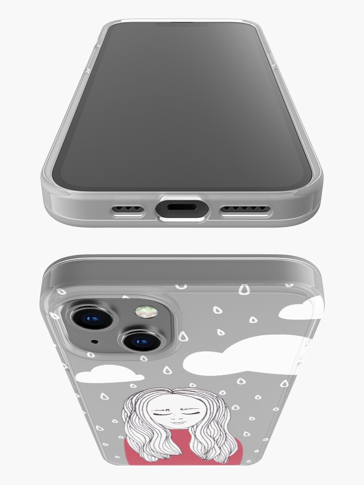 Alternate view of Happy girl in the rain iPhone Case