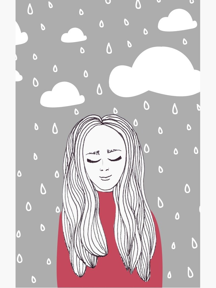 Happy girl in the rain  by mirunasfia