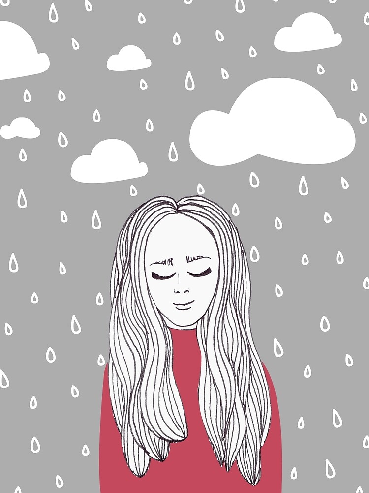 Happy girl in the rain by mirunasfia