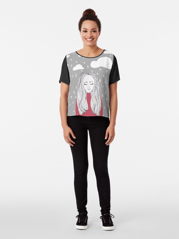 Alternate view of Happy girl in the rain Chiffon Top