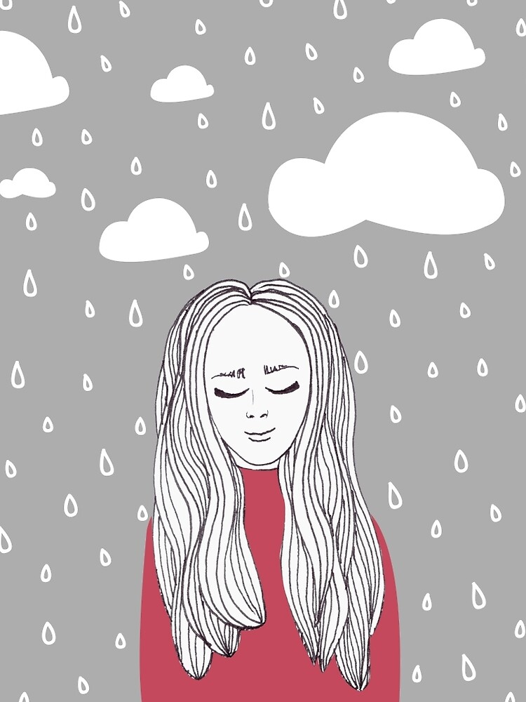 Happy girl in the rain by mirunasfia