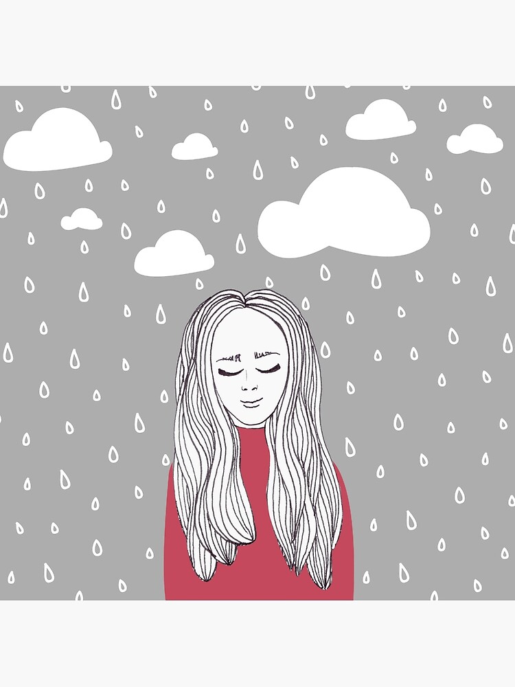 Happy girl in the rain by mirunasfia