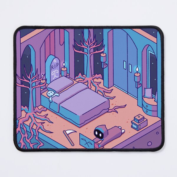 Item preview, Grim Reaper’s Isometric Bedroom designed and sold by AnizyArt.
