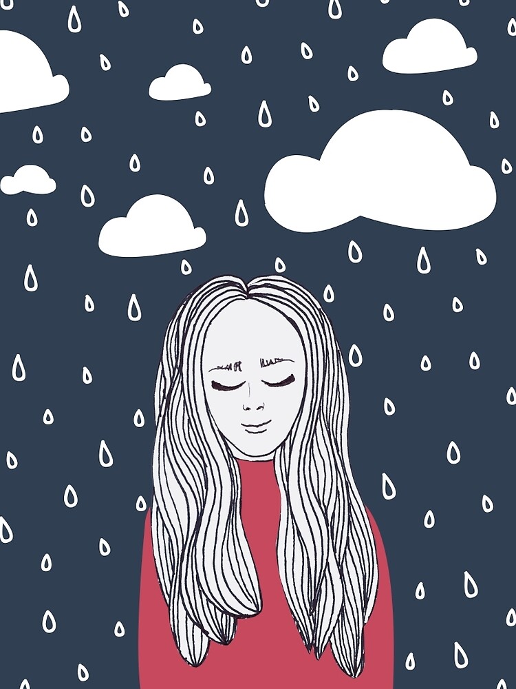 Happy girl in the rain by mirunasfia
