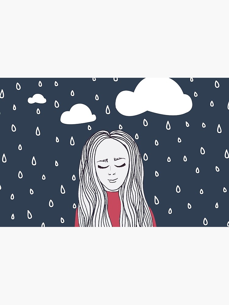 Happy girl in the rain by mirunasfia