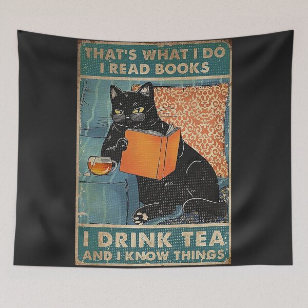 Item preview, Book Lover Lover Black Cat designed and sold by ArtWithHearts11.