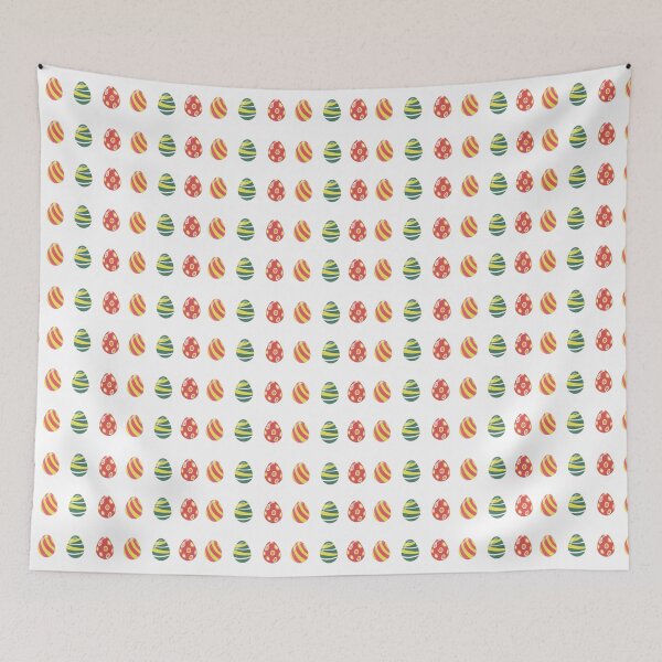 Item preview, Happy Easter Seamless Pattern with Colorful Easter Eggs designed and sold by ivector.