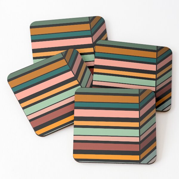 Item preview, Angled Stripes - Terra Cotta -  designed and sold by Xernition.