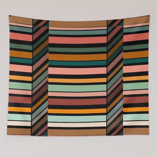 Item preview, Angled Stripes - Terra Cotta -  designed and sold by Xernition.