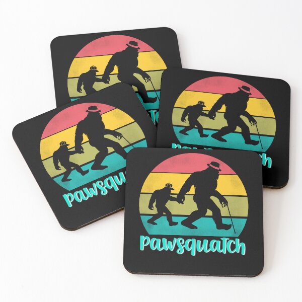 Item preview, Pawsquatch Dadsquatch Papasquatch Sasquatch Dad Father’s Day Retro Sunset Baseball Cap Kid Fun designed and sold by FlorenciaBliss.