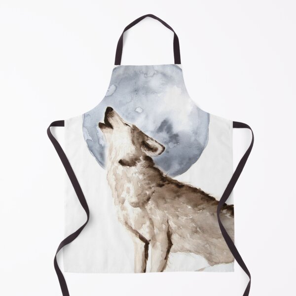 Item preview, Howling Wolf Moon Watercolor designed and sold by ArtWithHearts11.