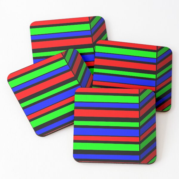 Item preview, Angled Stripes - RGB -  designed and sold by Xernition.