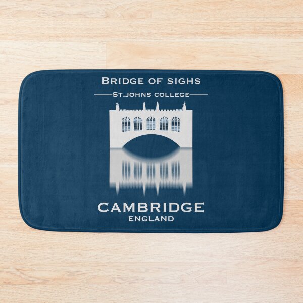 Item preview, Cambridge St Johns College "Bridge Of Sighs" in White Ink with Prussian Blue background  designed and sold by Elizabeth-Banks.