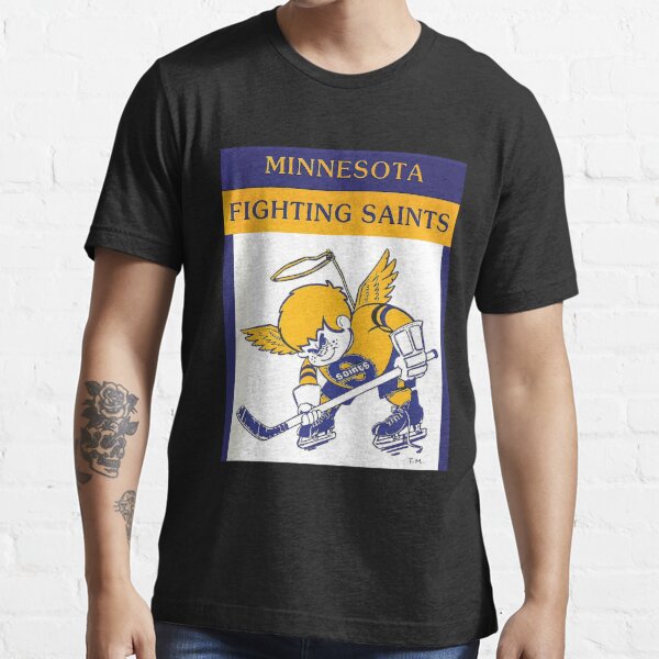Buy the Minnesota Fighting Saints Hockey T-Shirt Online : WHA 1972-1977