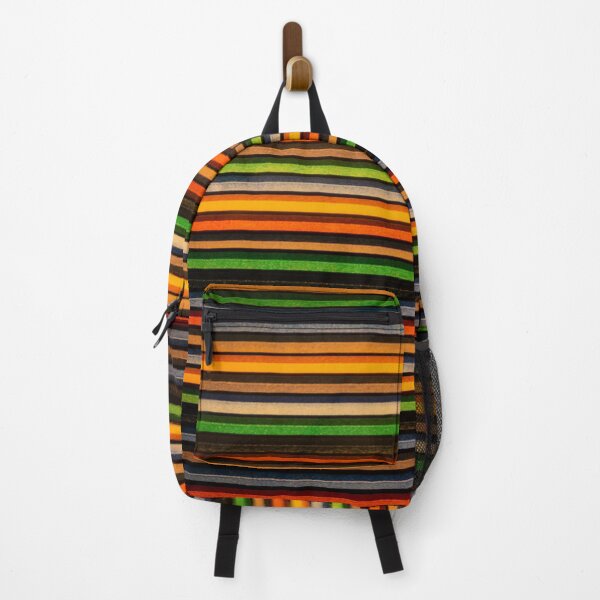 Item preview, Horizontal multi-colored stripes designed and sold by Becky Hunter.
