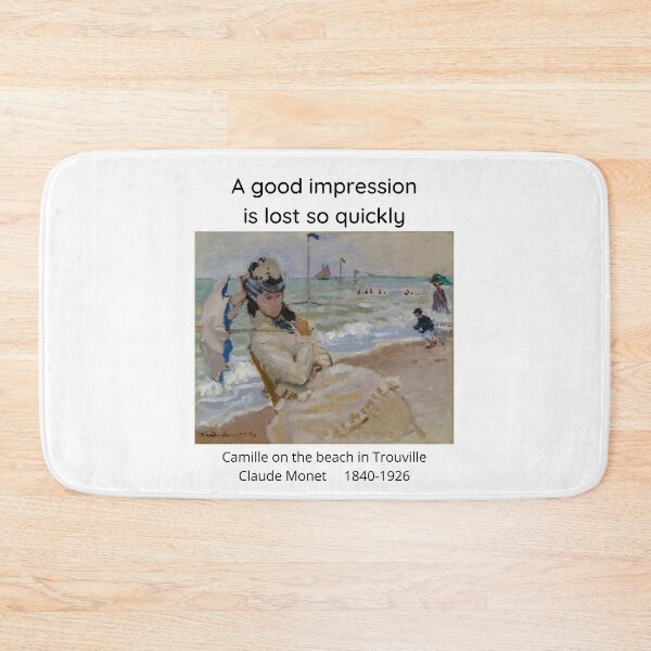 Item preview, Claude Monet, Camille on the Beach at Trouville 1870 designed and sold by Michael Dietrich.
