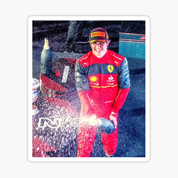 Carlos Sainz Sticker By Azguit Redbubble