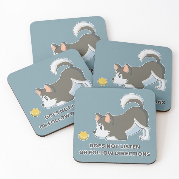 Item preview, Siberian husky does not listen or follow directions designed and sold by AniBeanz.