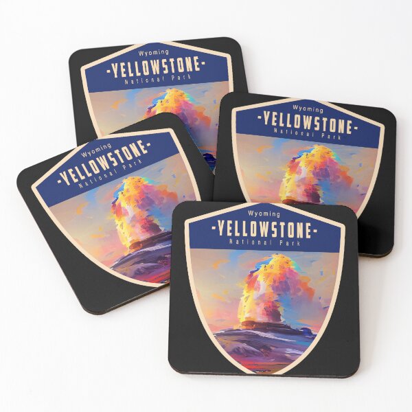 Item preview, National Parks Wyoming Travel - Old Faithful Yellowstone designed and sold by CattlettArt.