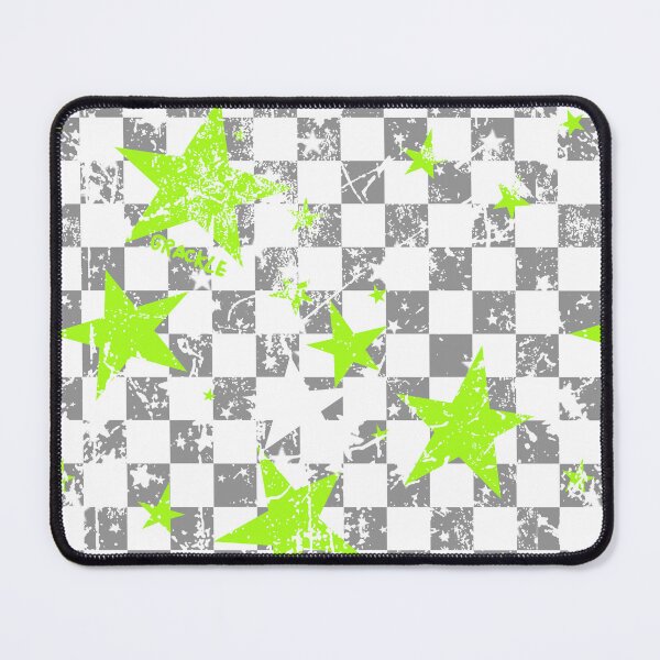 Item preview, Gray and Green Rockstar Checkerboard designed and sold by JanGrackle.