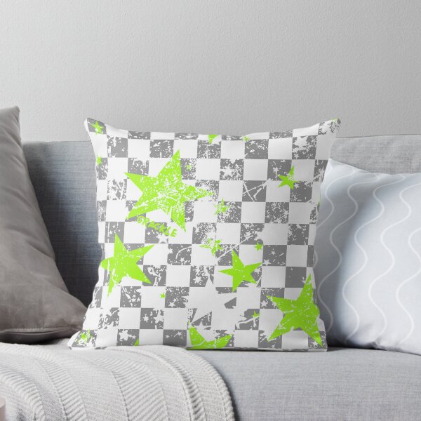 Item preview, Gray and Green Rockstar Checkerboard designed and sold by JanGrackle.