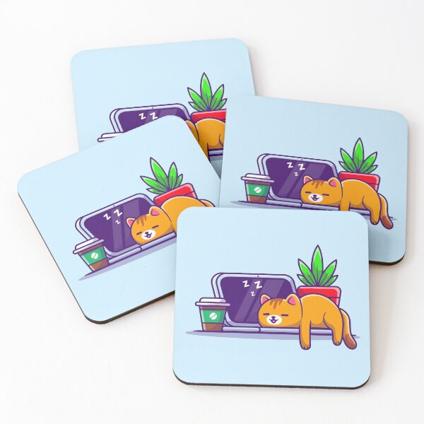 Item preview, Cat Nap with Coffee  designed and sold by Mr7Williams.