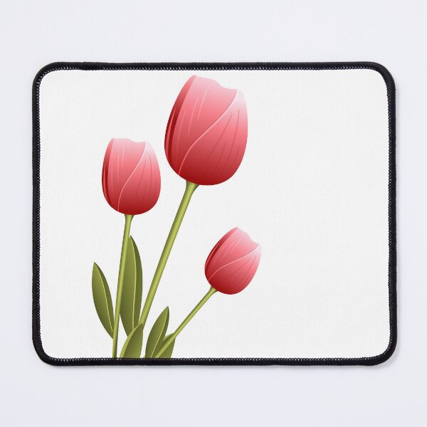Aperçu de l'œuvre Tulipes de printemps, belle fleur de tulipes de printemps, fleur rose rouge créée et vendue par MamineShop.