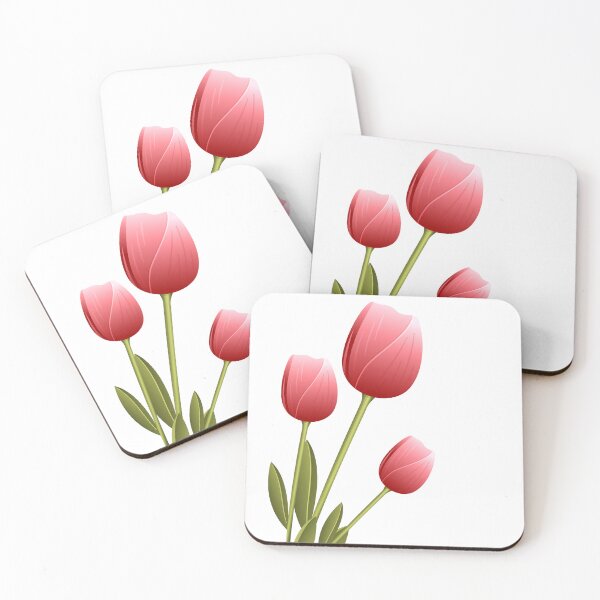 Item preview, Spring Tulips, Lovely Spring Tulips Flower, Red Pink Flower designed and sold by MamineShop.