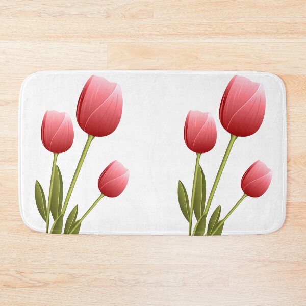 Item preview, Spring Tulips, Lovely Spring Tulips Flower, Red Pink Flower designed and sold by MamineShop.