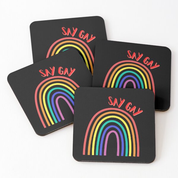 Item preview, Say Gay Rainbow black designed and sold by oxoxoxo.