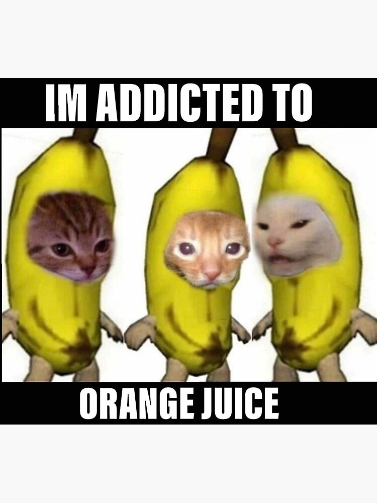 "i’m addicted to orange juice" Sticker by crazylazygirl Redbubble