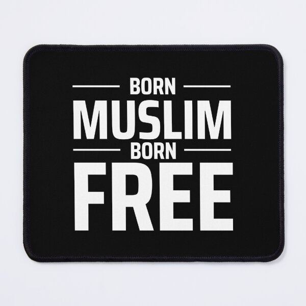 Item preview, born muslim - islamic art quotes designed and sold by EfenDesign.