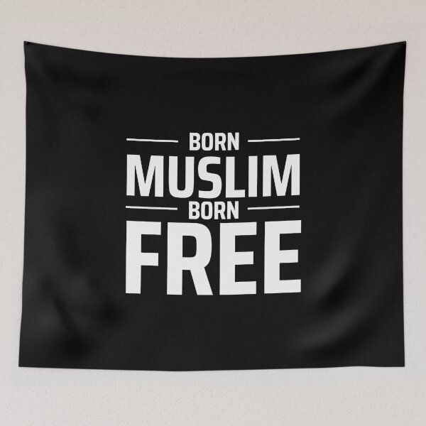 Item preview, born muslim - islamic art quotes designed and sold by EfenDesign.