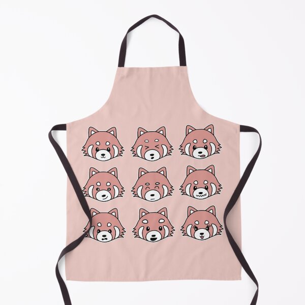 Item preview, Kawaii Red Panda Faces - Aesthetic Peach designed and sold by Good-Find.
