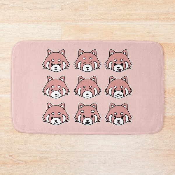 Item preview, Kawaii Red Panda Faces - Aesthetic Peach designed and sold by Good-Find.