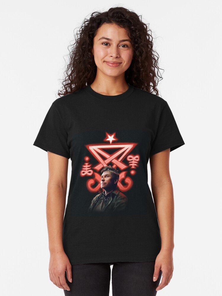 Alternate view of Lucifer Supernatural Digital Painting Classic T-Shirt