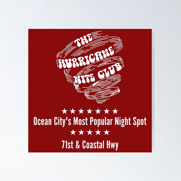 Item preview, Hurricane Nite Club, Ocean City, MD designed and sold by TeeArcade84.
