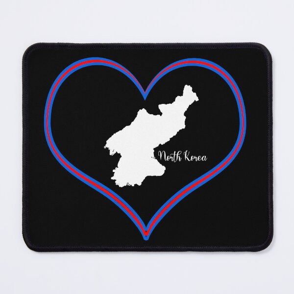 Item preview, Black heart North Korea map designed and sold by Astralia.