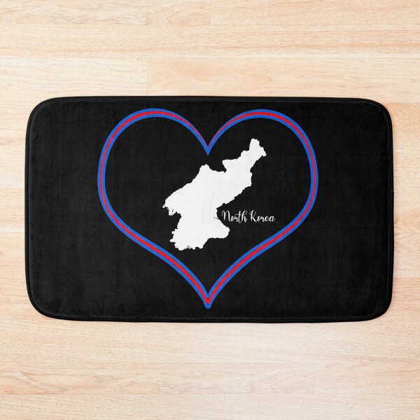 Item preview, Black heart North Korea map designed and sold by Astralia.