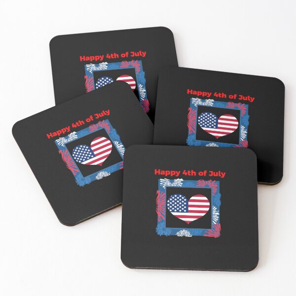 Item preview, Happy 4th of July USA Heart designed and sold by teewearstyle.