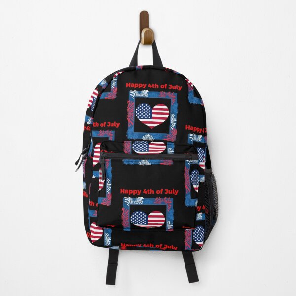 Item preview, Happy 4th of July USA Heart designed and sold by teewearstyle.