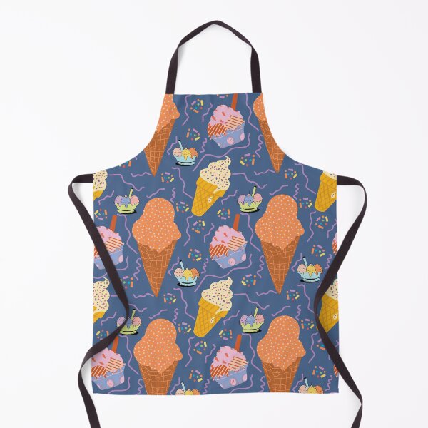 Item preview, Vintage Retro Ice Cream Party Seamless Pattern designed and sold by Itaya Art.