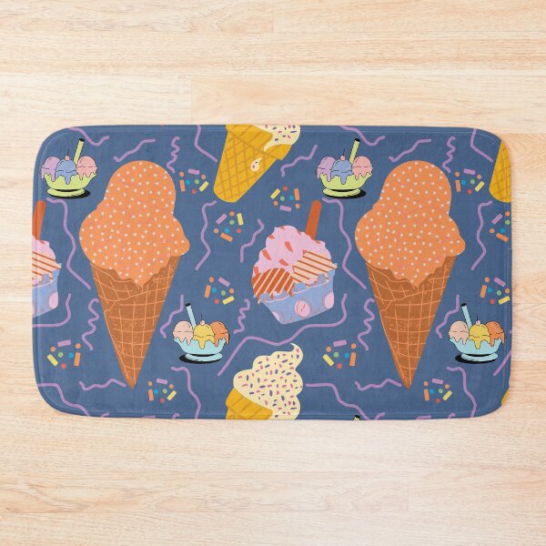 Item preview, Vintage Retro Ice Cream Party Seamless Pattern designed and sold by Itaya Art.