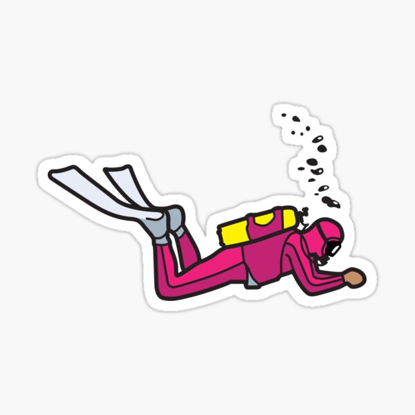 Pink Diver - Trim & Position Sticker