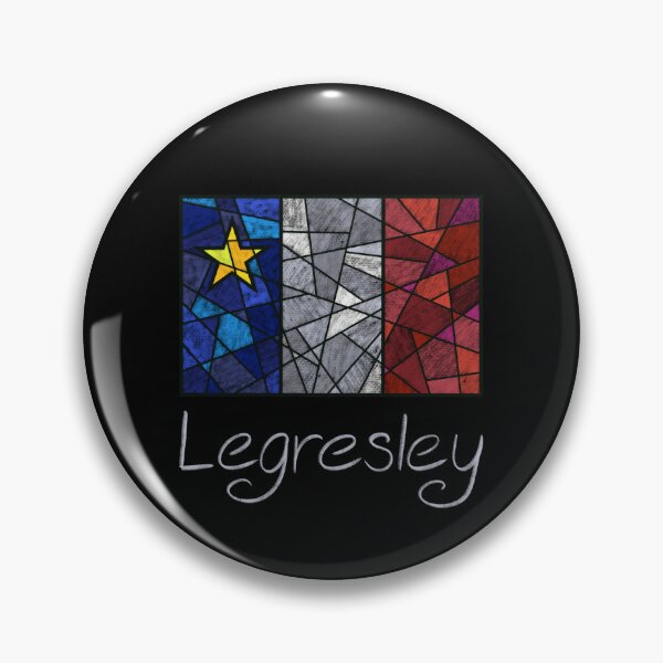 Item preview, Acadian Flag pastel mosaic Legresley - Drapeau acadien mosaïque pastel vitrail Legresley designed and sold by ColoursOfFrance.
